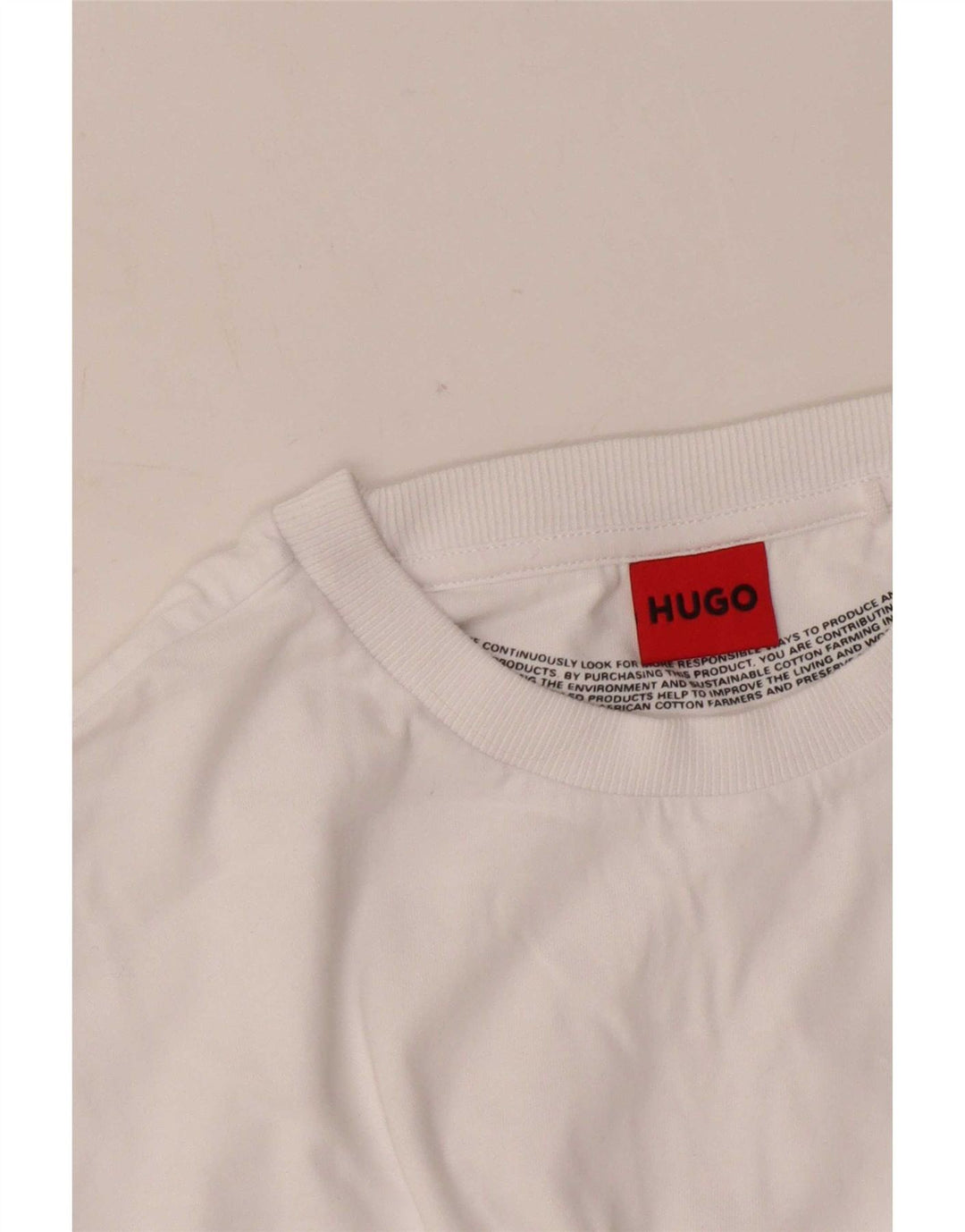 Męska koszulka z grafiką Hugo Boss, średnia biel
