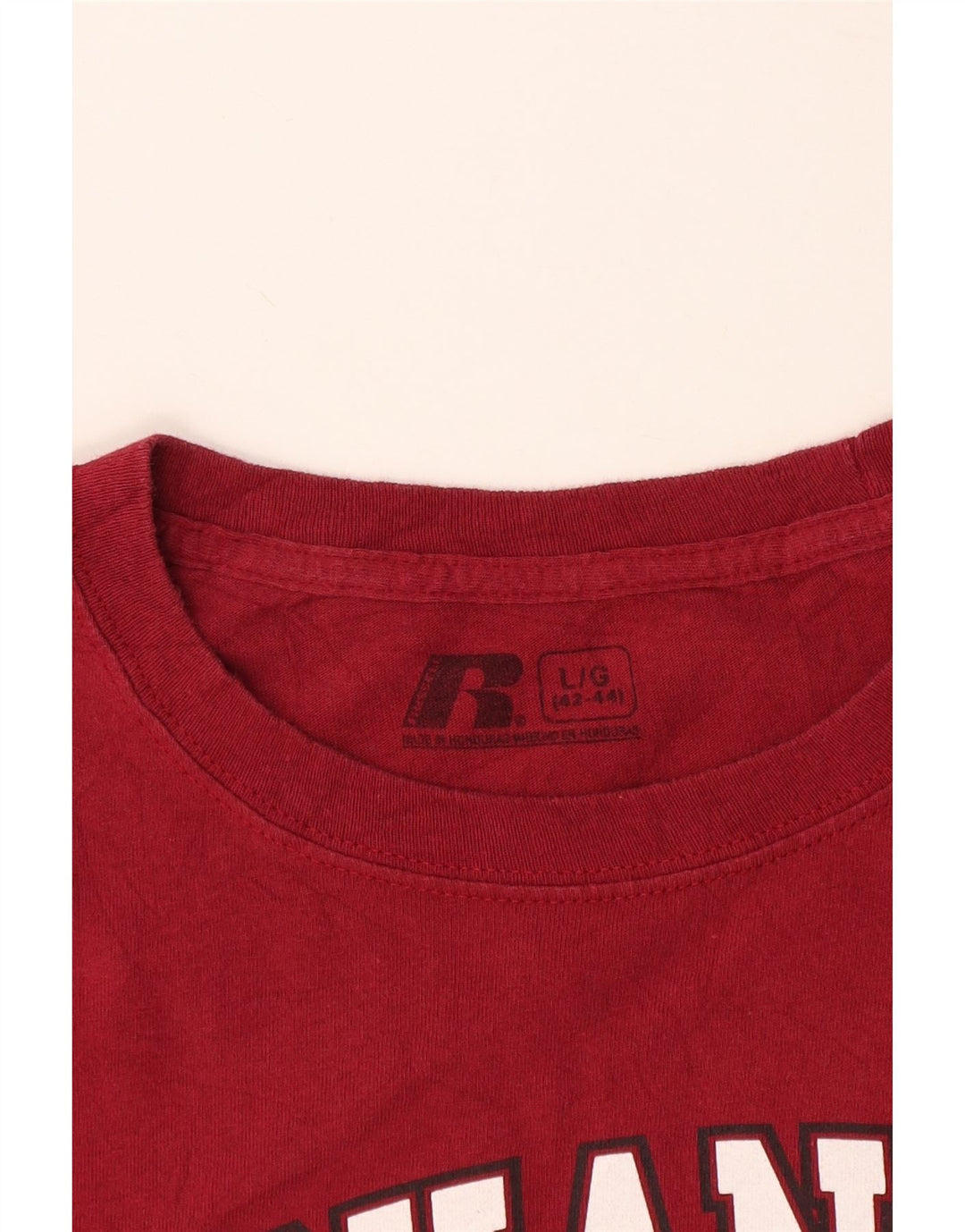 T-shirt męski Russell Athletic Arkansas Razorbacks z grafiką, duży, czerwony
