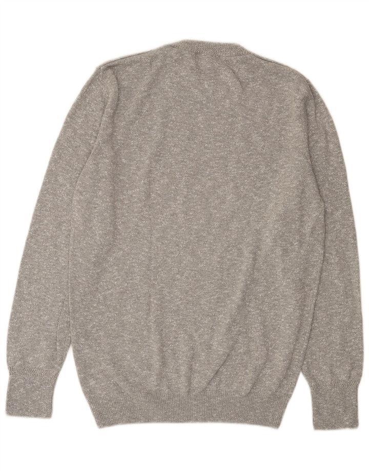 Męski sweter z okrągłym dekoltem Scotch & Soda, duży, szary, nakrapiany