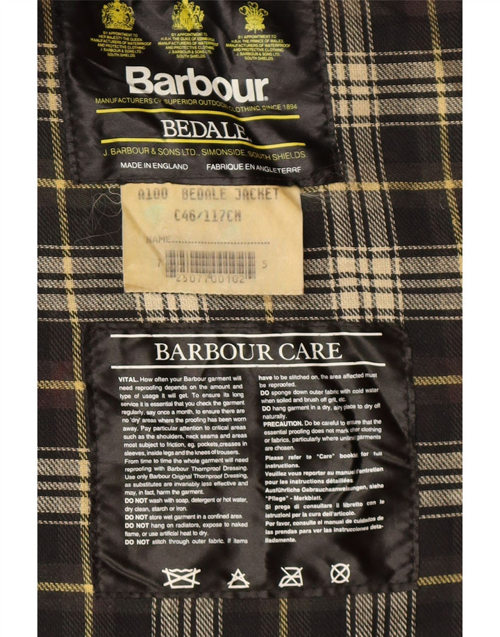 Męska kurtka Barbour z woskowanej bawełny UK 46 3XL, bawełna khaki