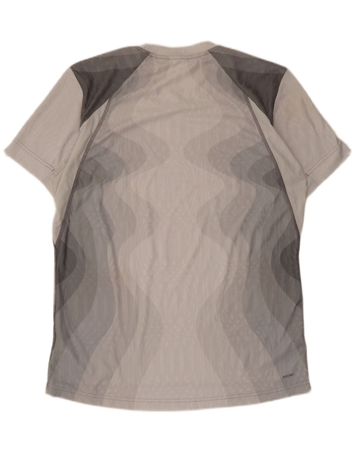 Adidas Męski T-shirt Top Duży Szary Tie Dye Poliester