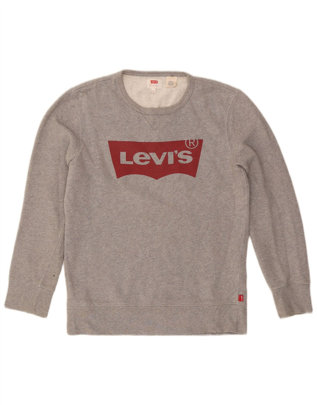 Damska bluza Levi's z grafiką, UK 6 XS, szara bawełna