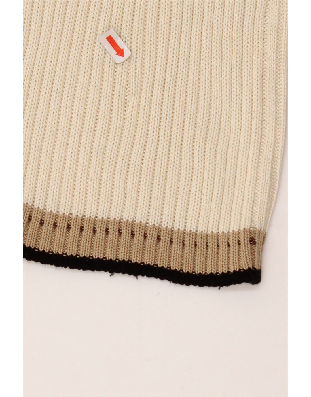 Sweter damski CERRUTI 1881 UK 12, średni, złamanej bieli, bawełniany