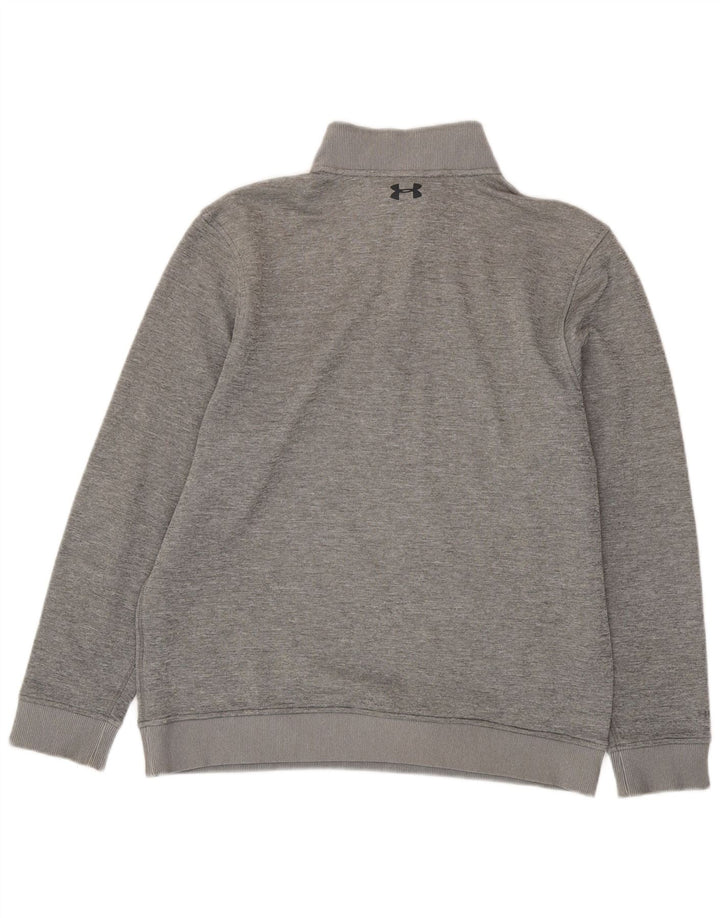 Męski sweter Under Armour Cold Gear z zamkiem błyskawicznym, duży, szary, nakrapiany