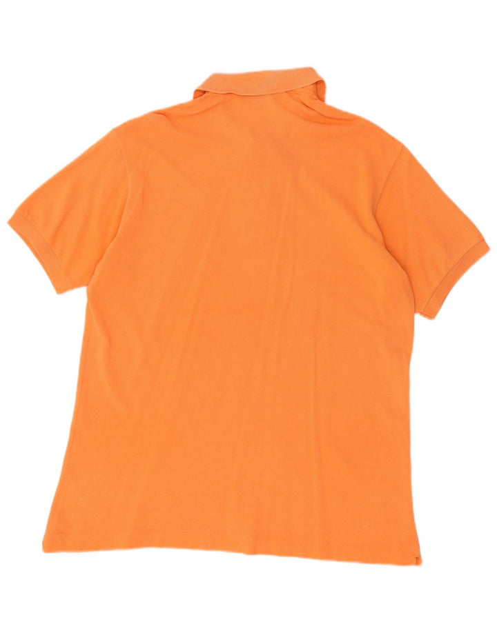 Męska koszulka polo LACOSTE, rozmiar 5, duża, pomarańczowa, bawełniana