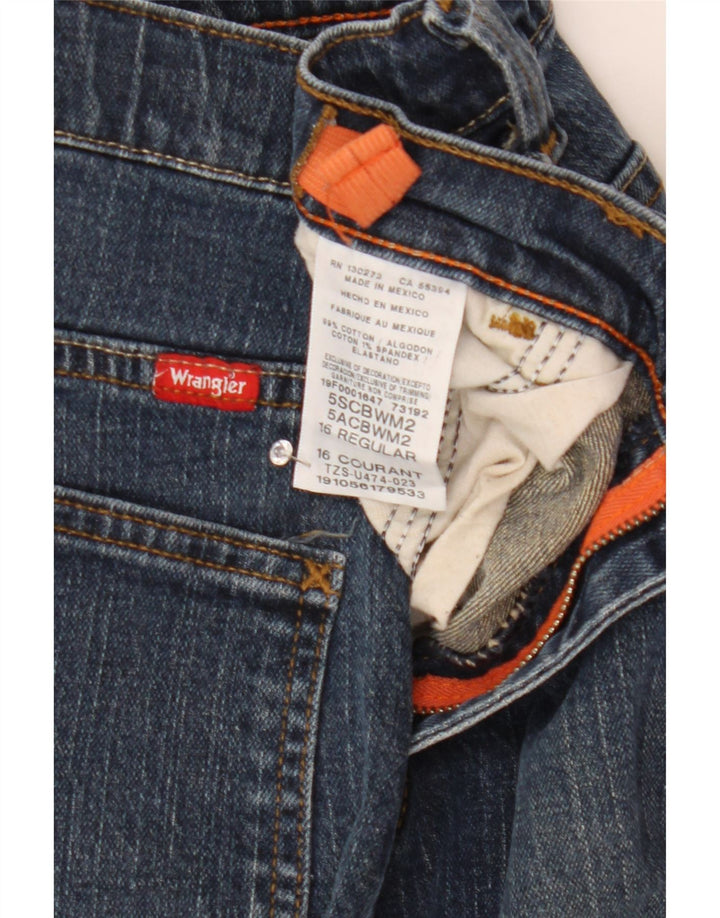 Wrangler Chłopięce proste dżinsy 15-16 lat W28 L28 Niebieska bawełna