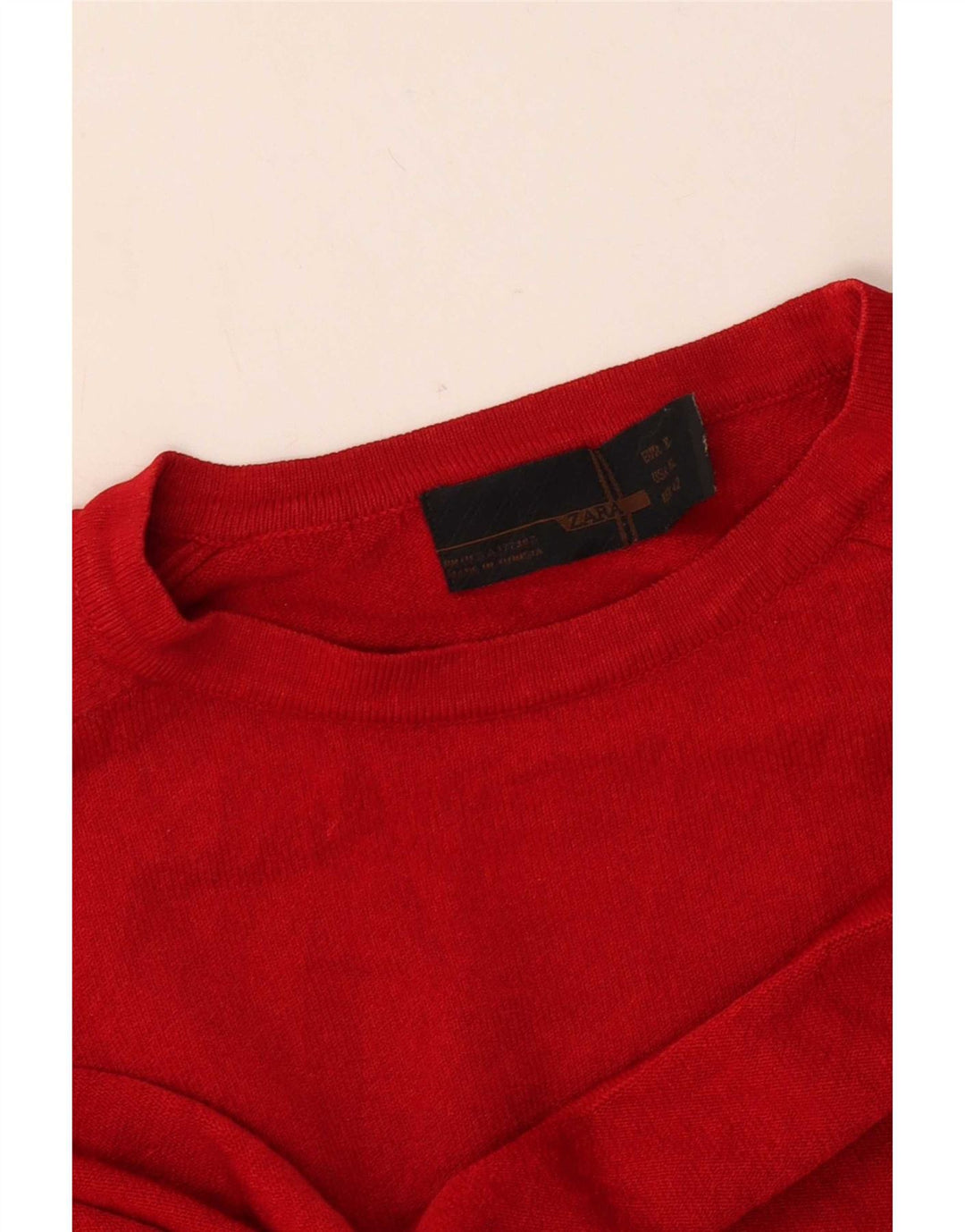 Męski top Zara z długim rękawem XL, czerwony