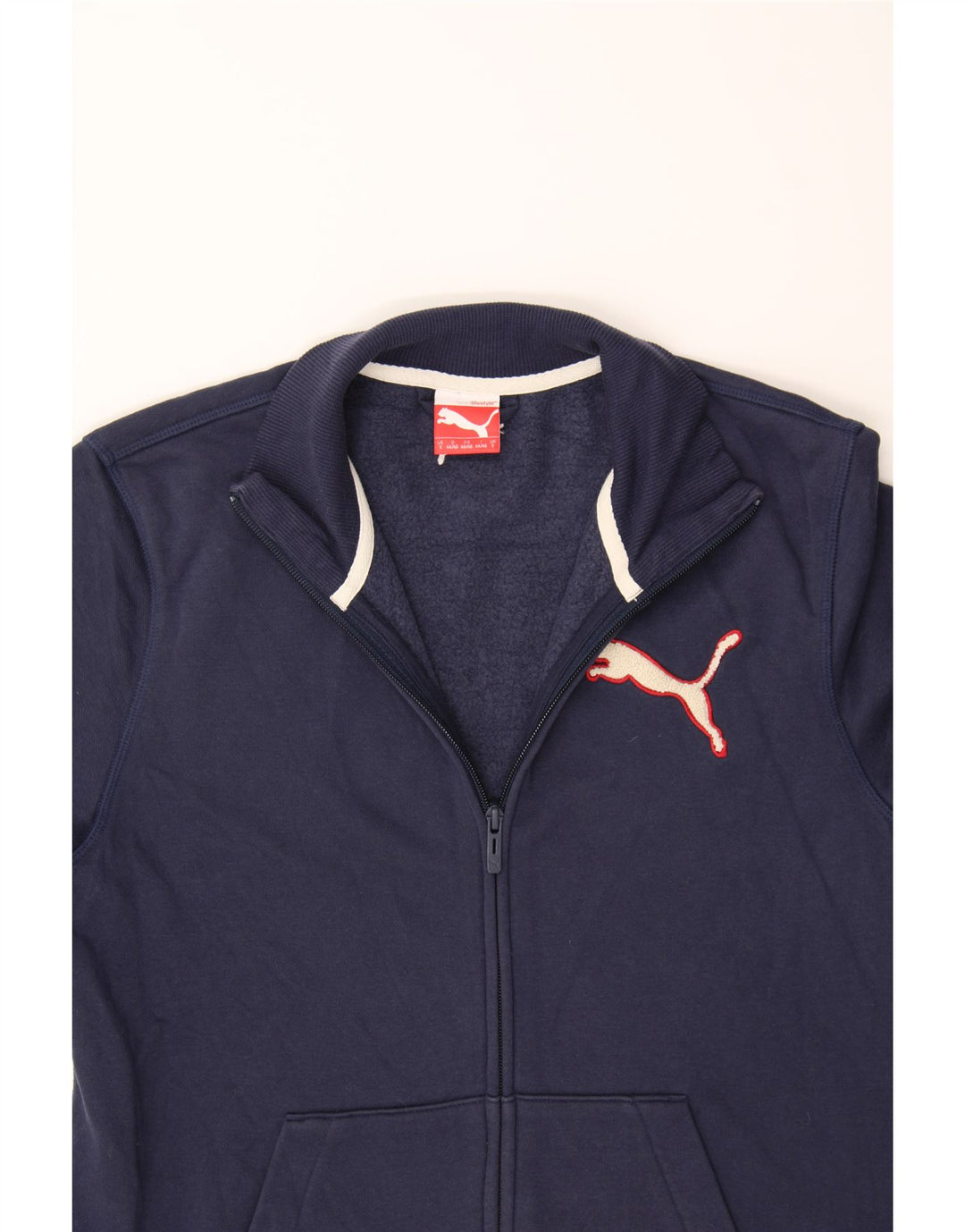 PUMA Mens Tracksuit Top Jacket Small Navy Blue Cotton Vintage Puma and Second-Hand Puma from Messina Hembry 