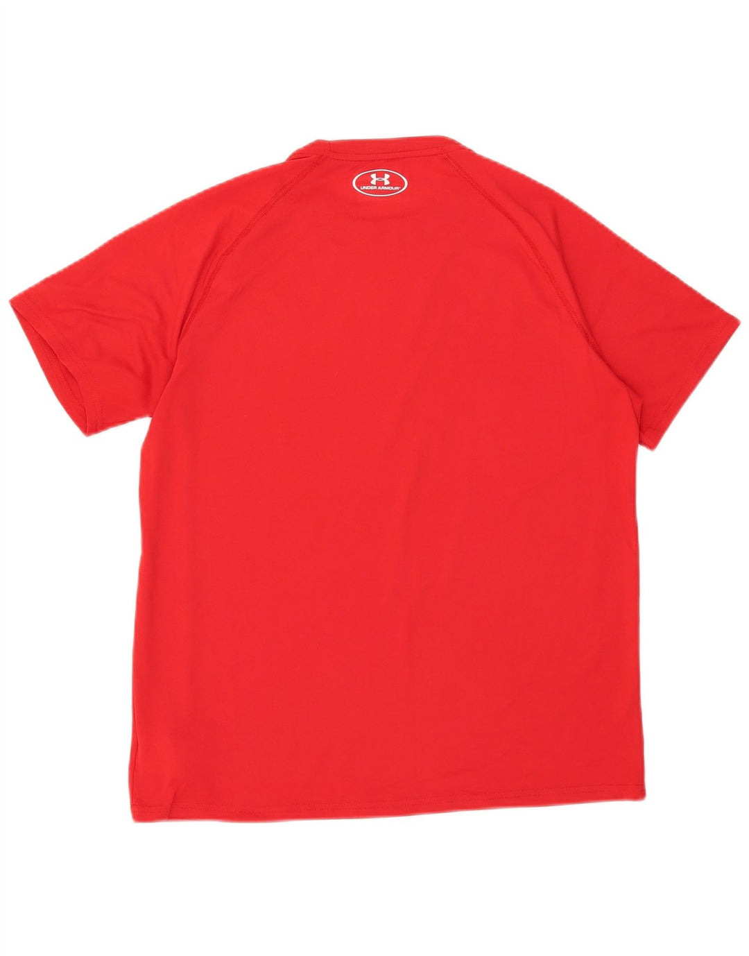 Męska koszulka t-shirt Under Armour Heat Gear, wykonana z poliestru w kolorze średniej czerwieni