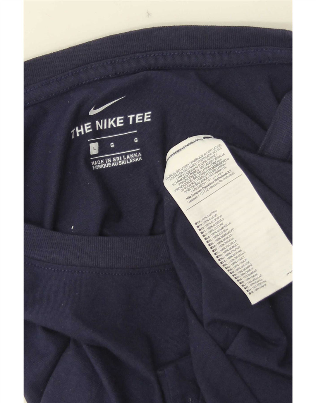 T-shirt męski Nike, duży, granatowy, bawełniany