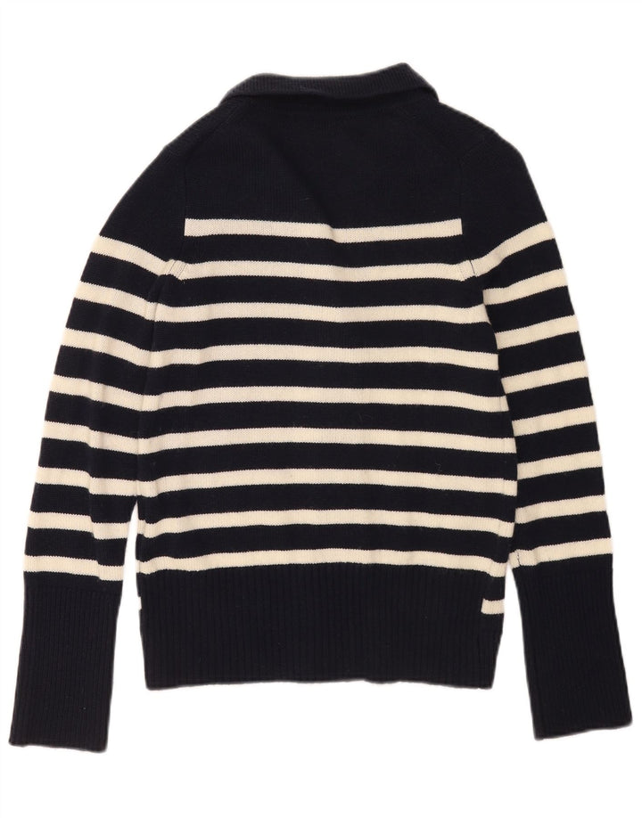 Marks & Spencer Damski sweter z autografem, UK 8, mały, granatowy