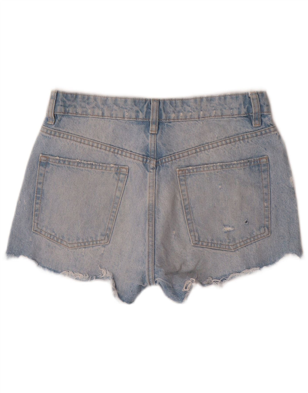 Damskie spodenki jeansowe Zara w trudnej sytuacji EU 38 Small W28, niebieska bawełna
