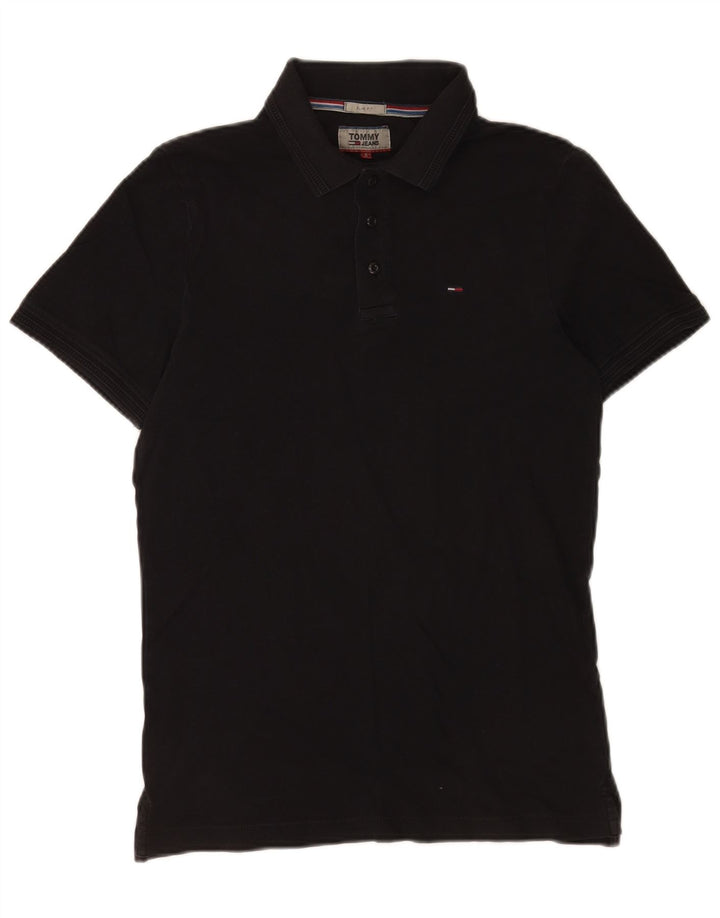 Męska koszulka polo Slim Fit Tommy Hilfiger, mała czarna