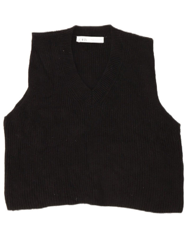Damski podkoszulek Zara Crop Vest UK 10 Small Black