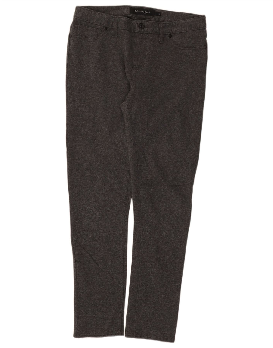 Damskie spodnie jeggingowe Calvin Klein US 8 Medium W30 L28 Szara bawełna