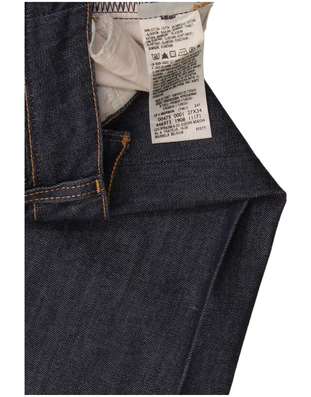 Damskie jeansy Levi's 479 Booty Flared W27 L34 Granatowa bawełna