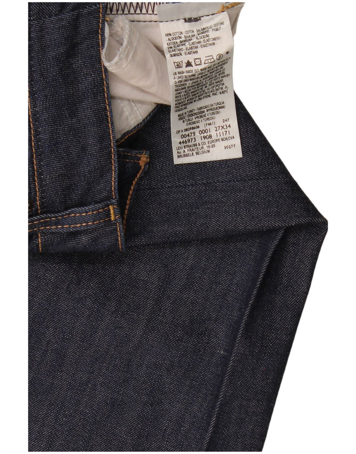 Damskie jeansy Levi's 479 Booty Flared W27 L34 Granatowa bawełna