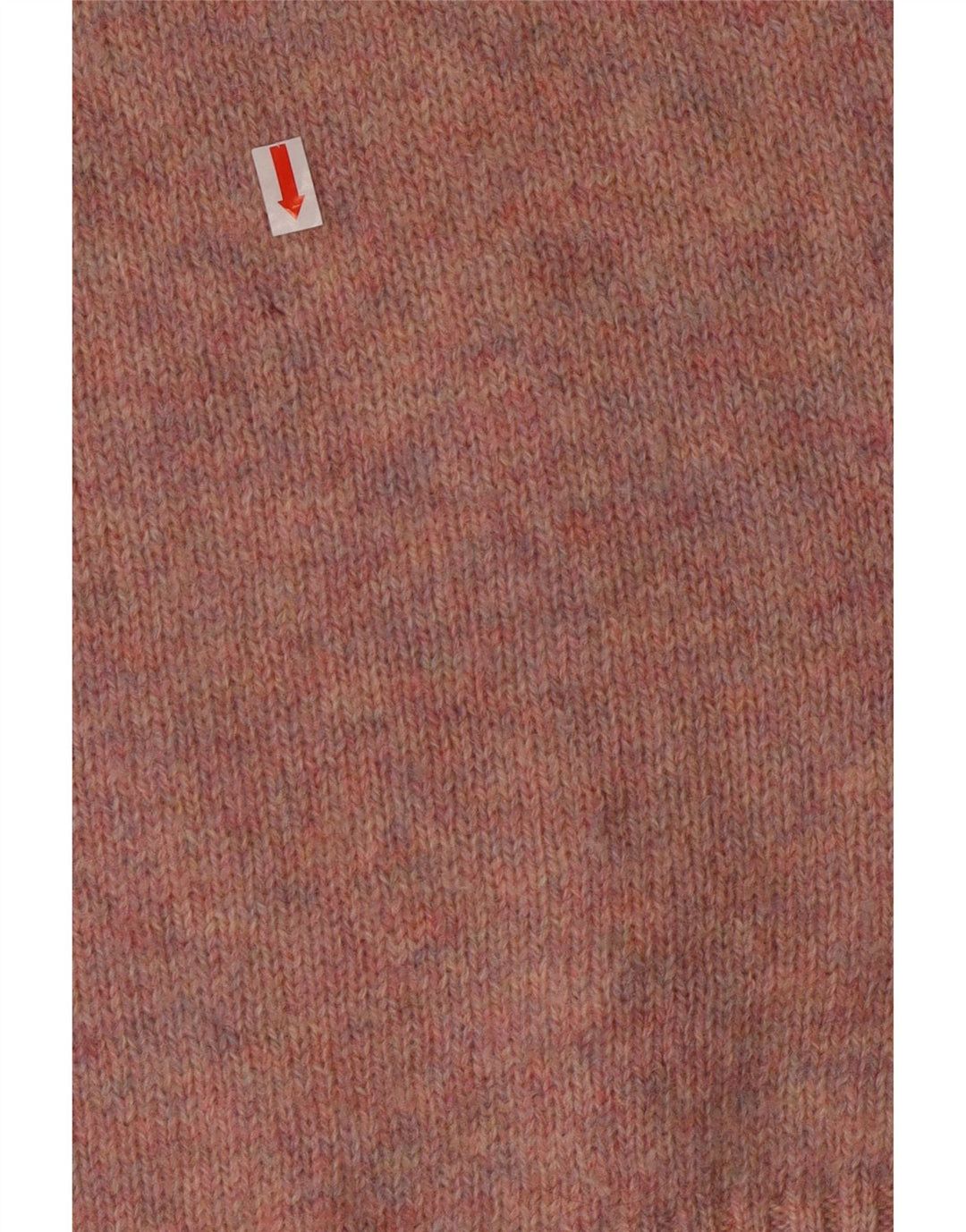 Męski sweter z okrągłym dekoltem MC Kenzy, średni różowy wełniany