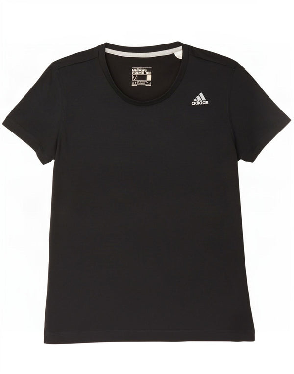 Damska koszulka Adidas Top UK 12/14 Średni czarny poliester