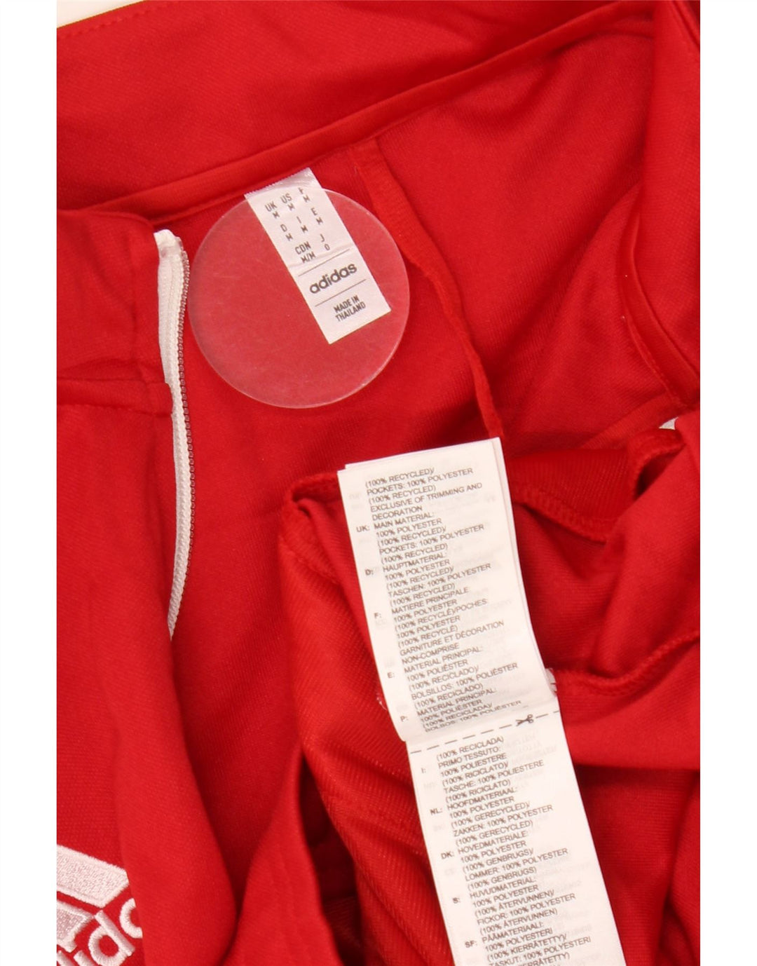 Adidas Męska bluza dresowa Aeroready, średnia czerwona poliester