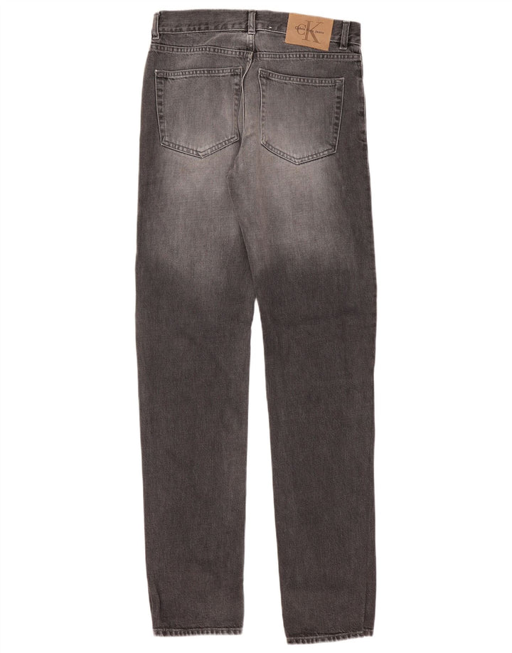 Męskie dżinsy Calvin Klein W29 L33 Szara bawełna