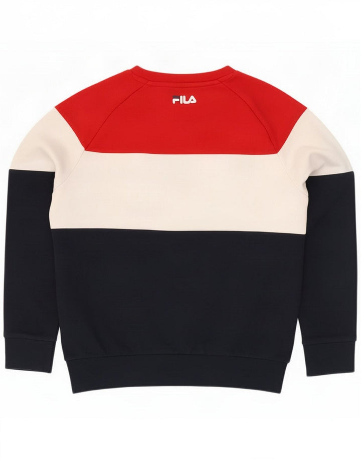 Fila Męska bluza oversize z grafiką Jumper XS Wielobarwny Kolorblok