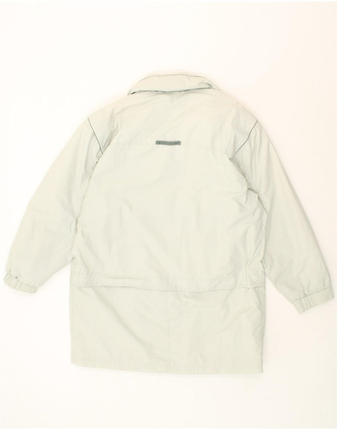 VINTAGE Womens Windbreaker Coat UK 16 Large White Vintage Vintage and Second-Hand Vintage from Messina Hembry 
