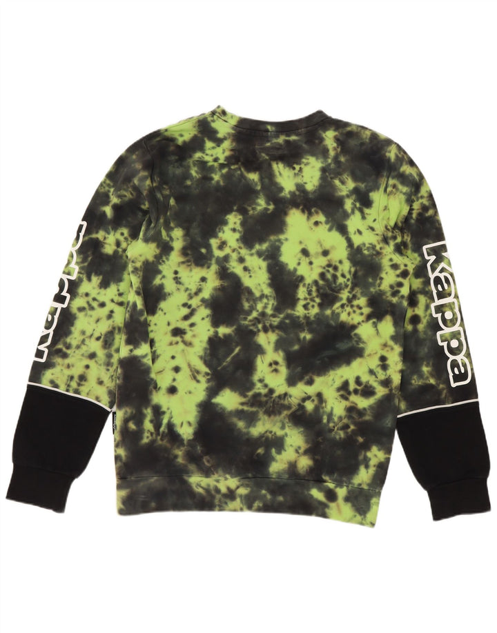 Chłopięcy sweter z grafiką Kappa 11-12 lat, zielony Tie Dye