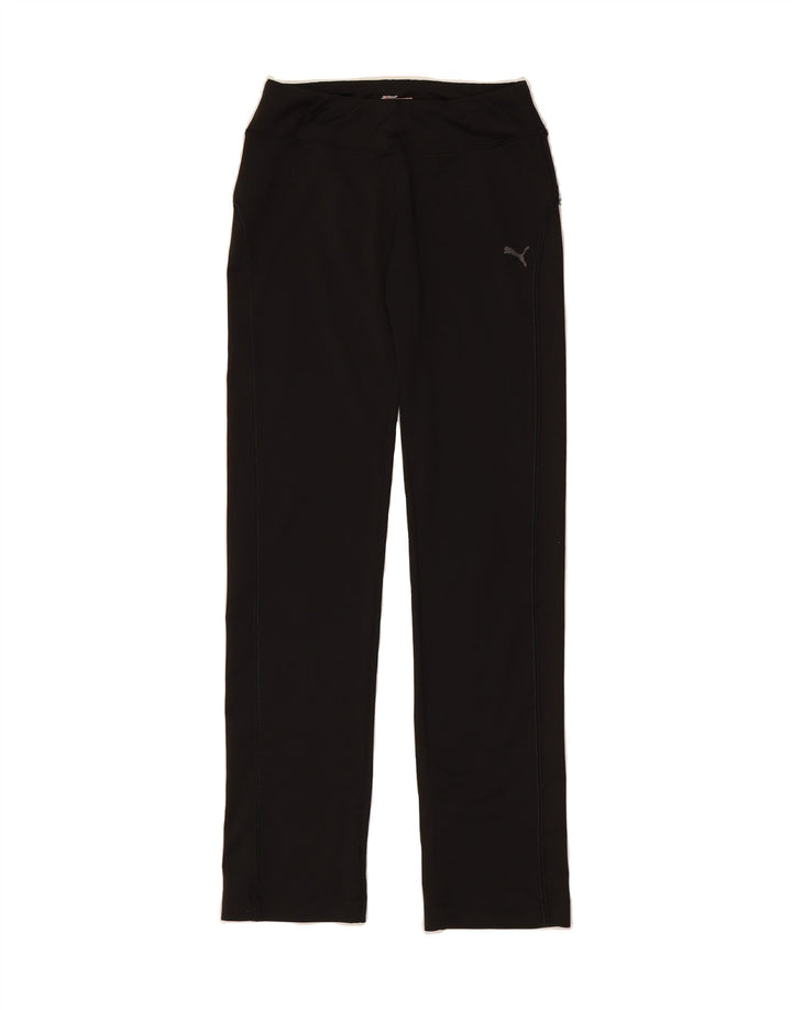PUMA Womens Tracksuit Trousers UK 8 Small Black Polyester Vintage Puma and Second-Hand Puma from Messina Hembry 