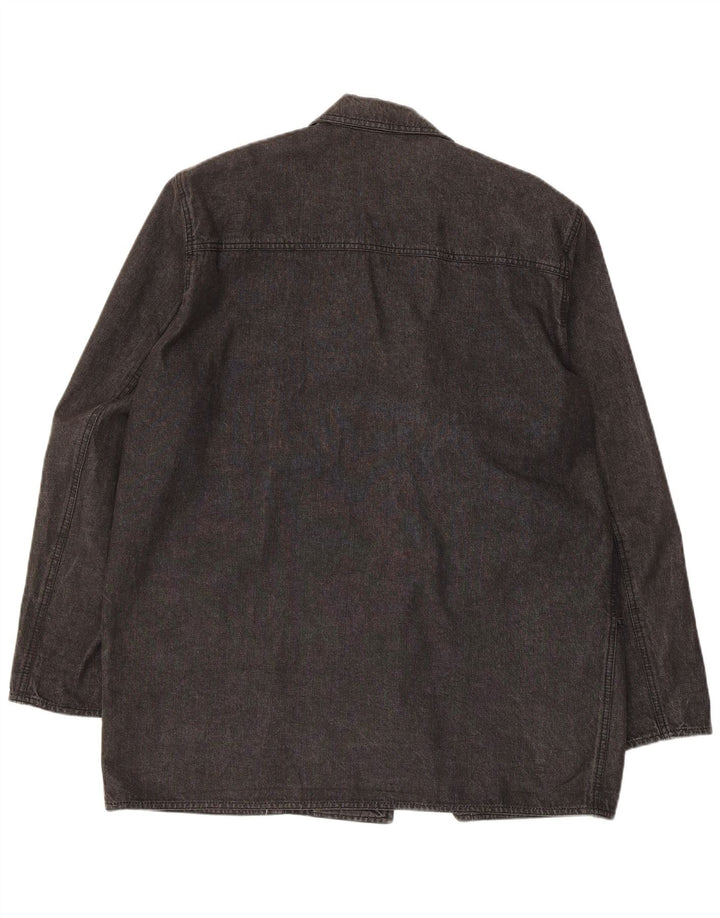 Damska marynarka Marina Rinaldi zapinana na 2 guziki, oversize, rozmiar 21, średnia czarna