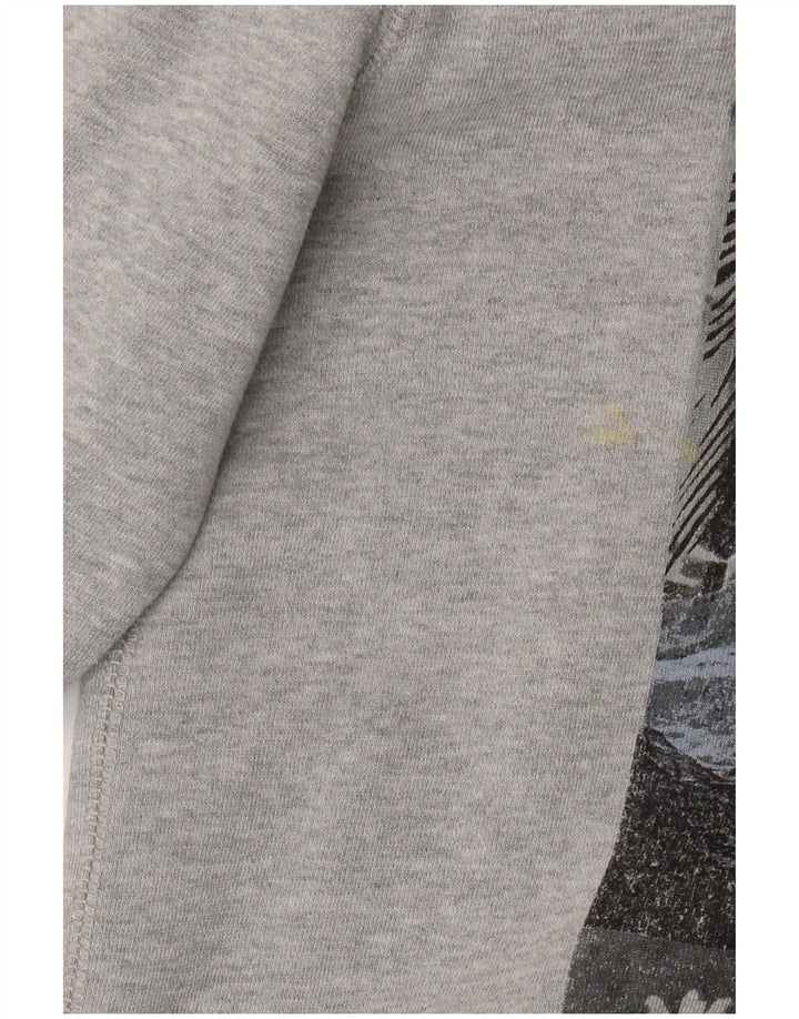 Męska bluza z grafiką Quiksilver, duża, szara bawełna