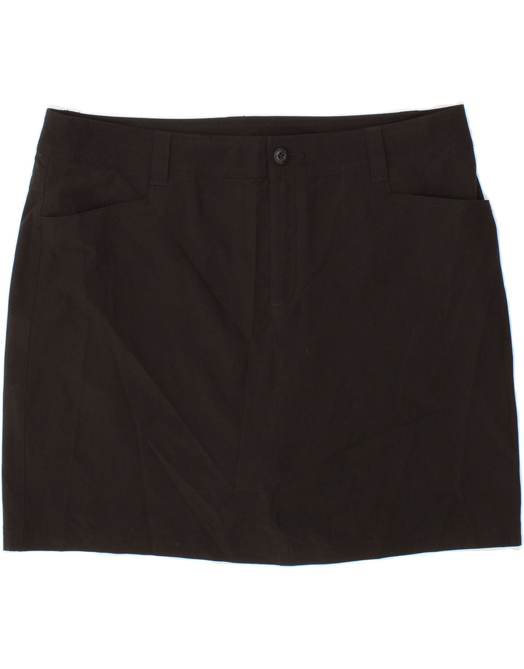 EDDIE BAUER Womens Mini Skirt US 16 2XL W38 Black Polyester Vintage Eddie Bauer and Second-Hand Eddie Bauer from Messina Hembry 