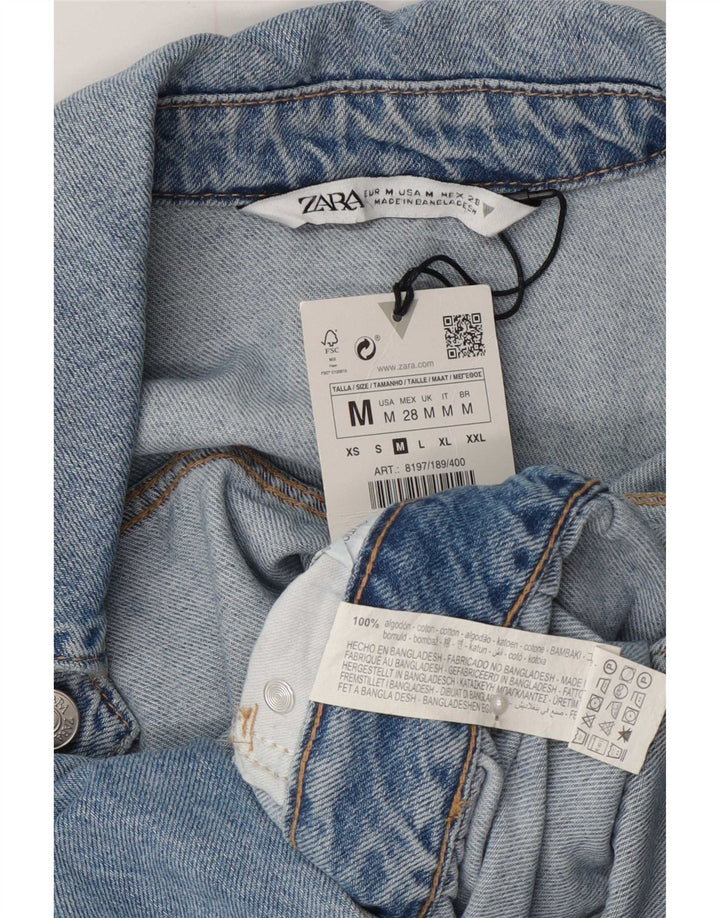 Damski kombinezon jeansowy Zara UK 12, średni niebieski, bawełniany