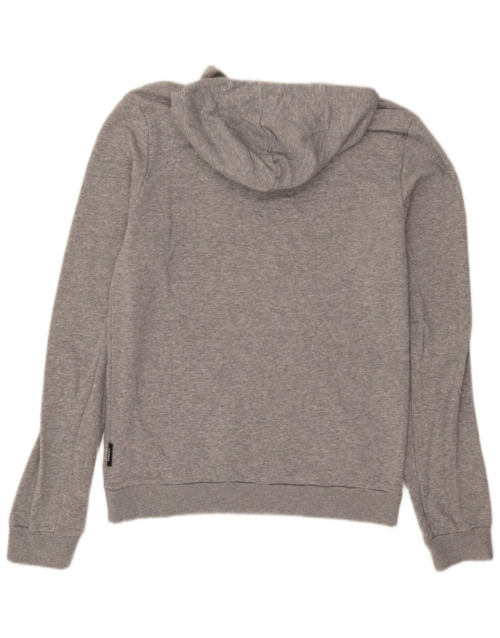 Męska bluza z kapturem Adidas, średnia szara bawełna