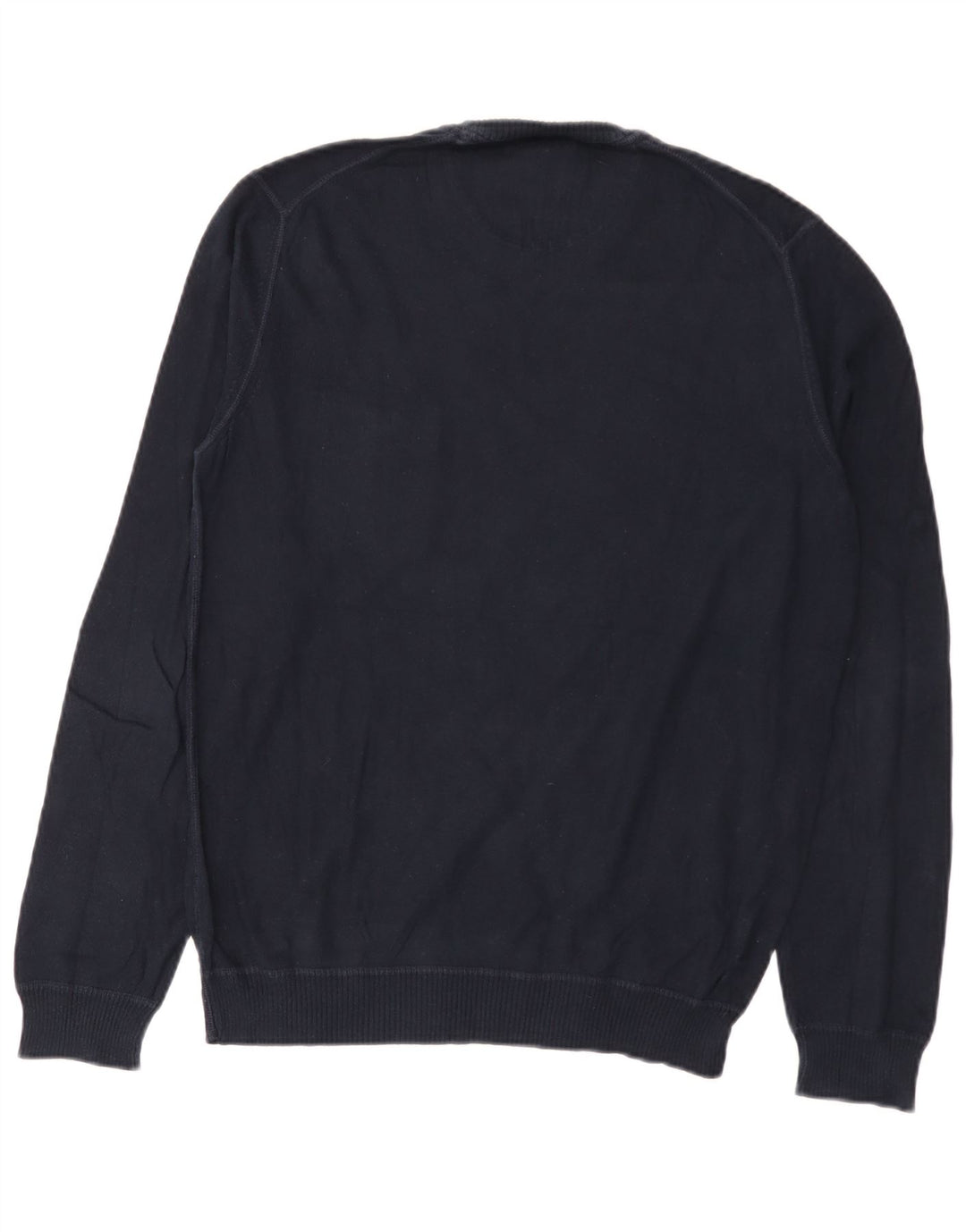 Woolrich Męski sweter z okrągłym dekoltem, mały, granatowy, bawełniany
