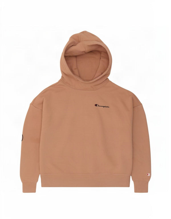 Damska bluza z kapturem Champion, oversize, UK 14, średnia różowa bawełna