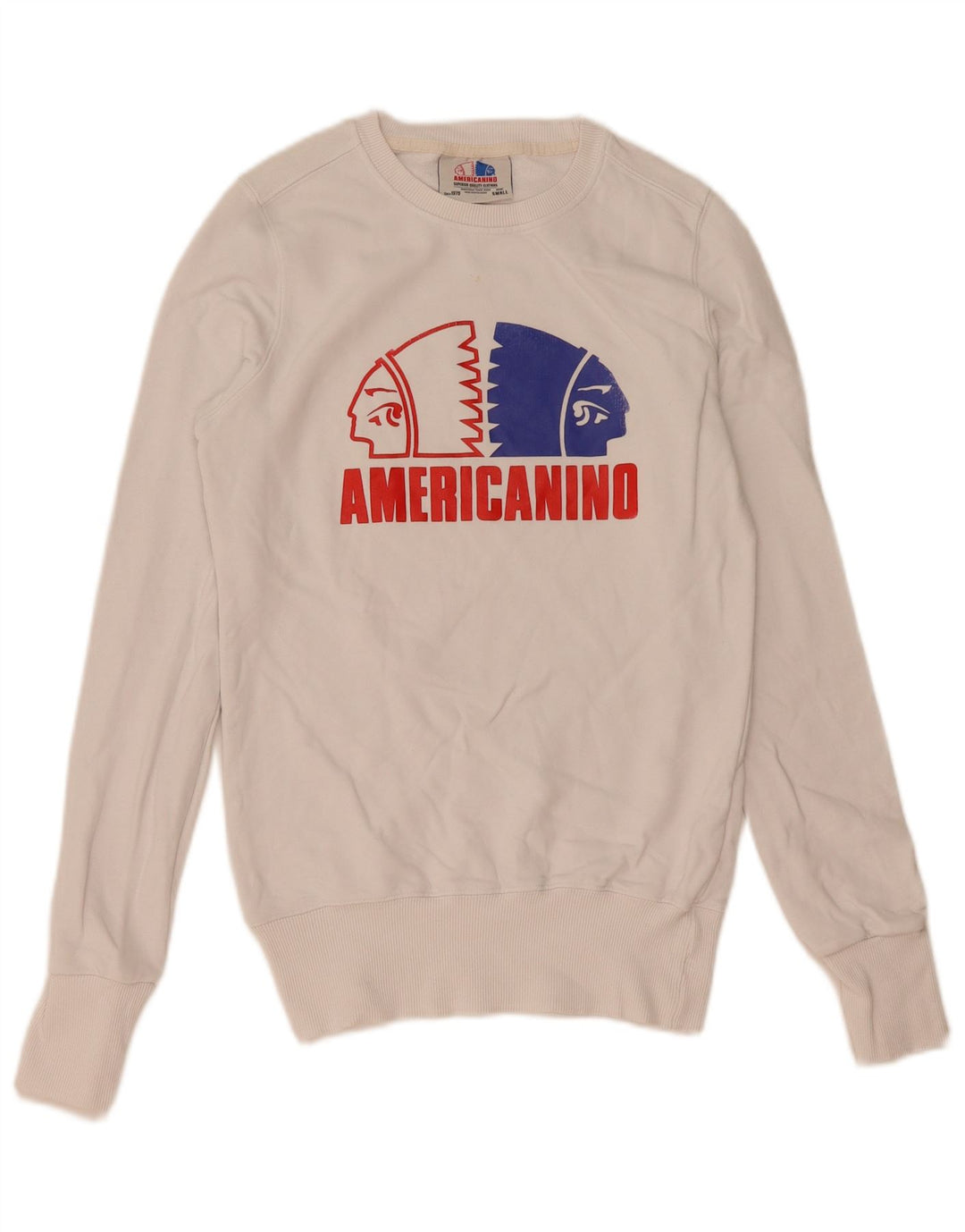 Męska bluza z grafiką Americanino, mała, biała, bawełniana