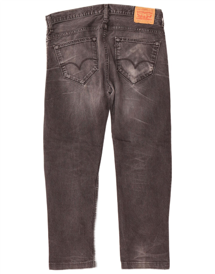 Męskie dżinsy Levi's 504 Straight W34 L29 Szara bawełna