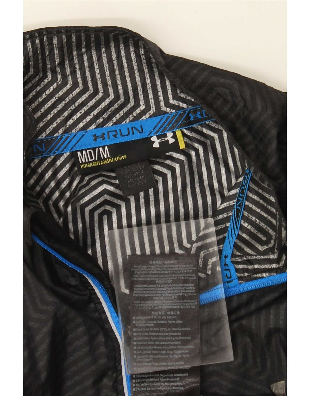 Męska kurtka przeciwdeszczowa Under Armour UK 38 Nylon w kolorze średniej czerni