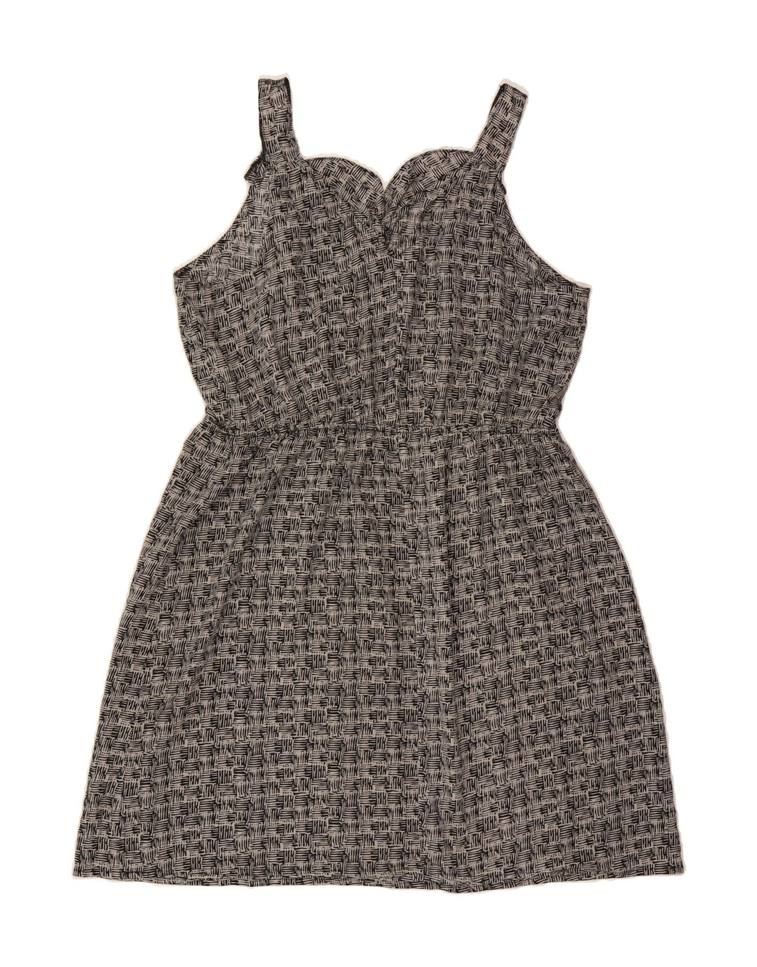 MOSSIMO Womens Sleeveless Sheath Dress UK 20 2XL Grey Geometric Vintage Mossimo and Second-Hand Mossimo from Messina Hembry 