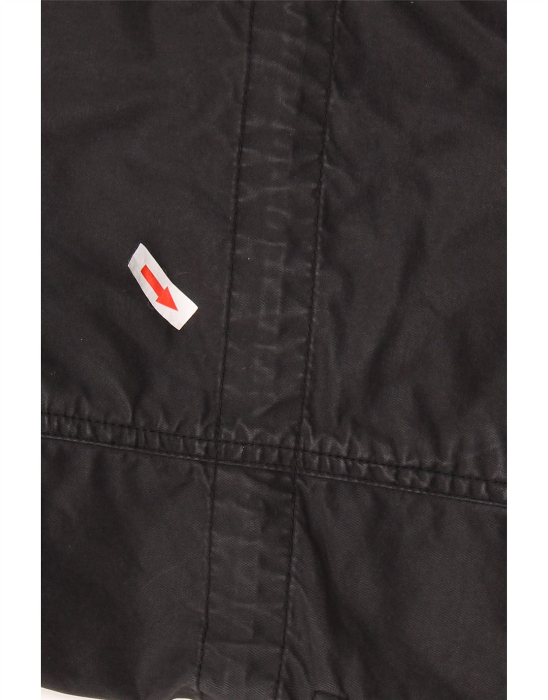 DIESEL Męska kurtka wojskowa UK 44 2XL Czarna bawełniana