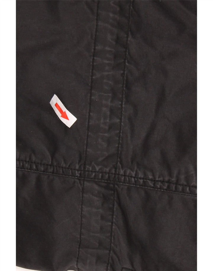 DIESEL Męska kurtka wojskowa UK 44 2XL Czarna bawełniana