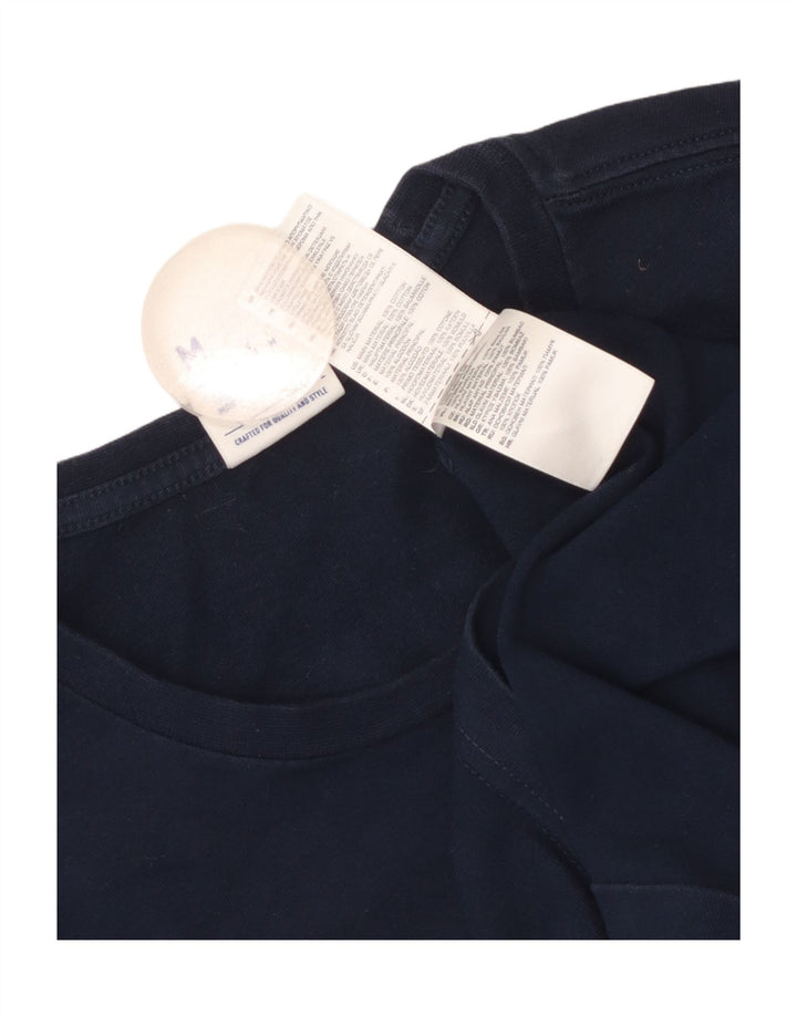Męska koszulka z grafiką Reebok Top, średnia, granatowa, bawełniana