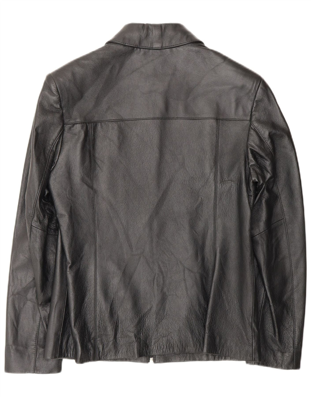 PRIVILEGI Womens Leather Jacket IT 46 Large Black Leather