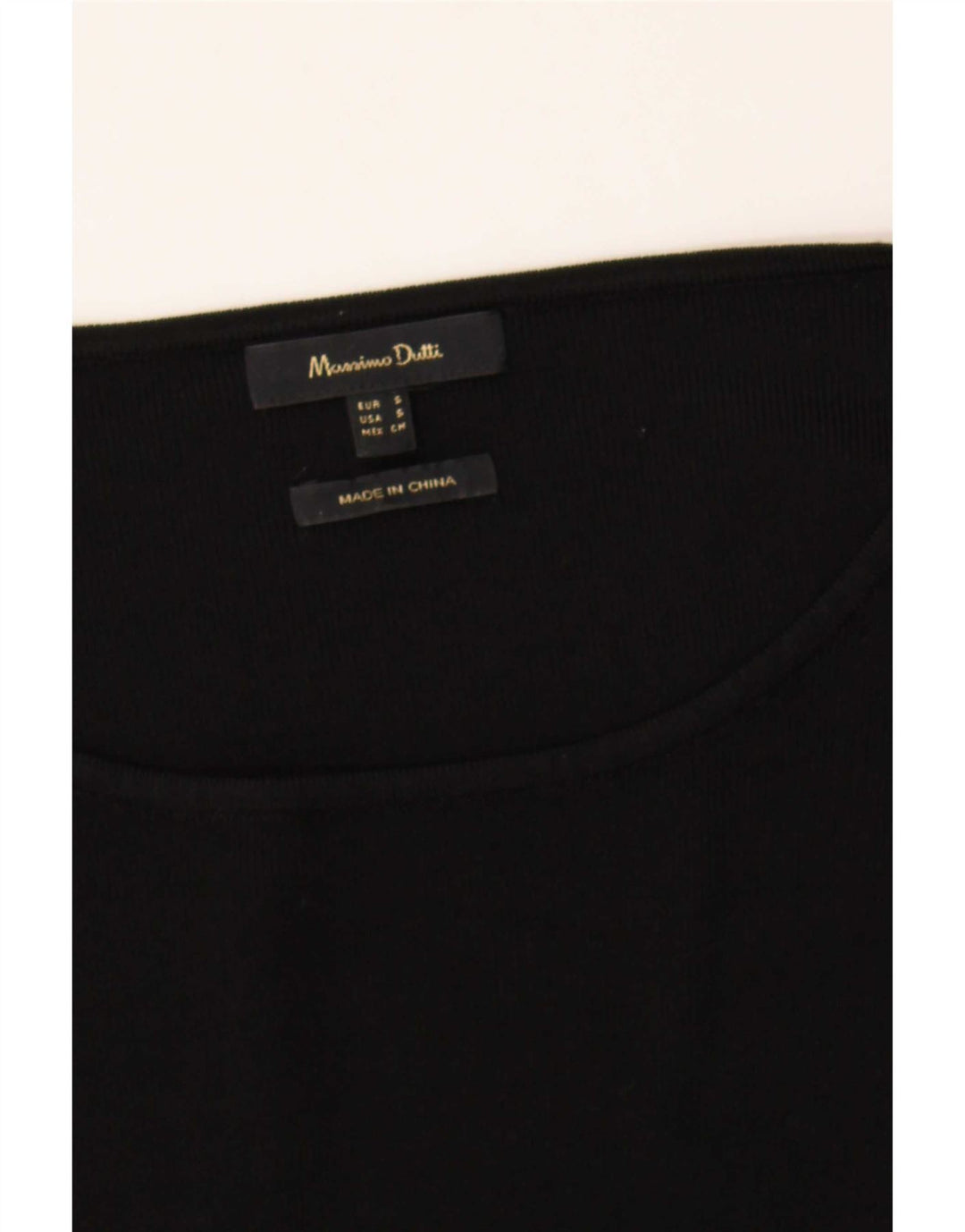 Sweter damski Massimo Dutti z dekoltem w łódkę UK 10, mały, czarny