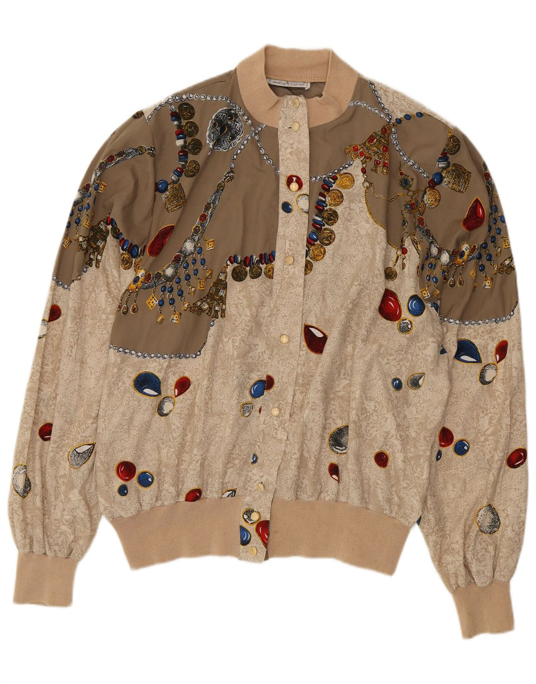 Damska kurtka bomber Marcello Cioni Graphic IT 50 XL w kolorze beżowym