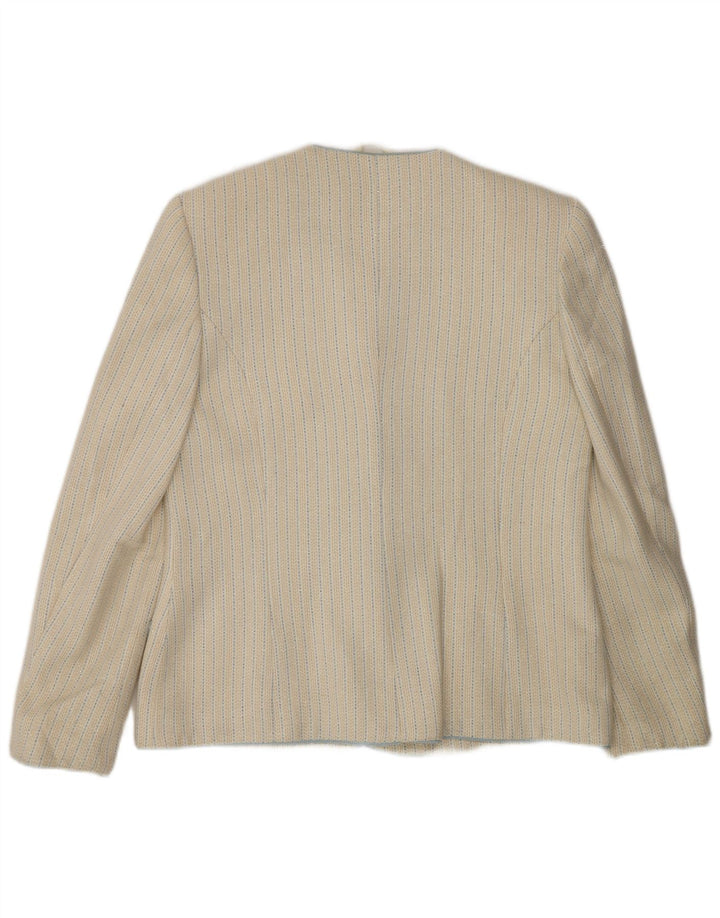 Vintage damska marynarka zapinana na 5 guzików IT 48 XL w białe paski