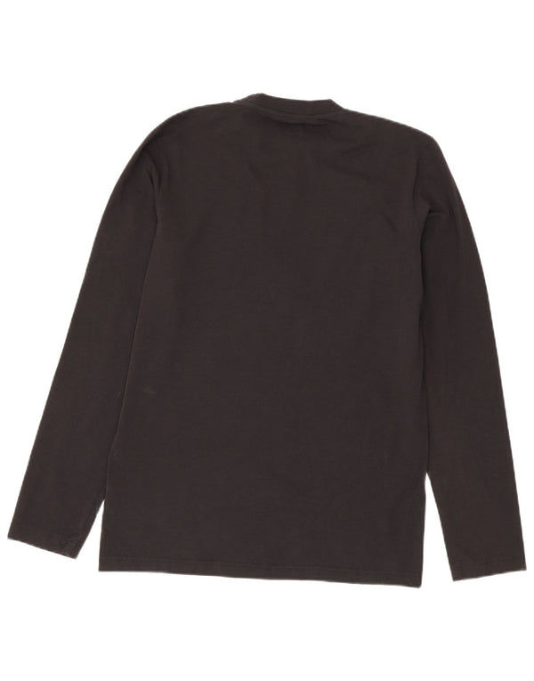 Damski top z grafiką Armani Jeans z długim rękawem, UK 18 XL, czarna bawełna