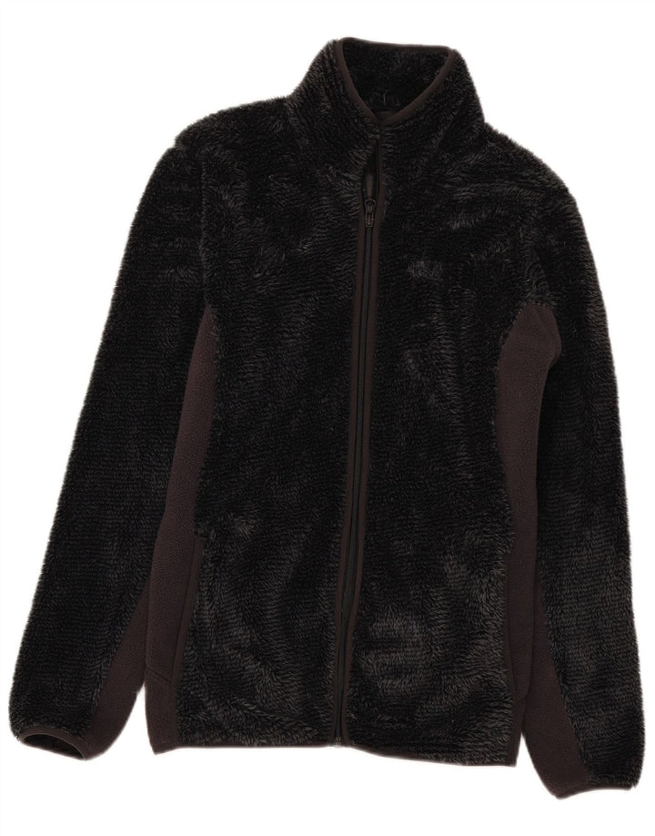 Damska kurtka polarowa Jack Wolfskin UK 14, poliester w kolorze średnioszarym