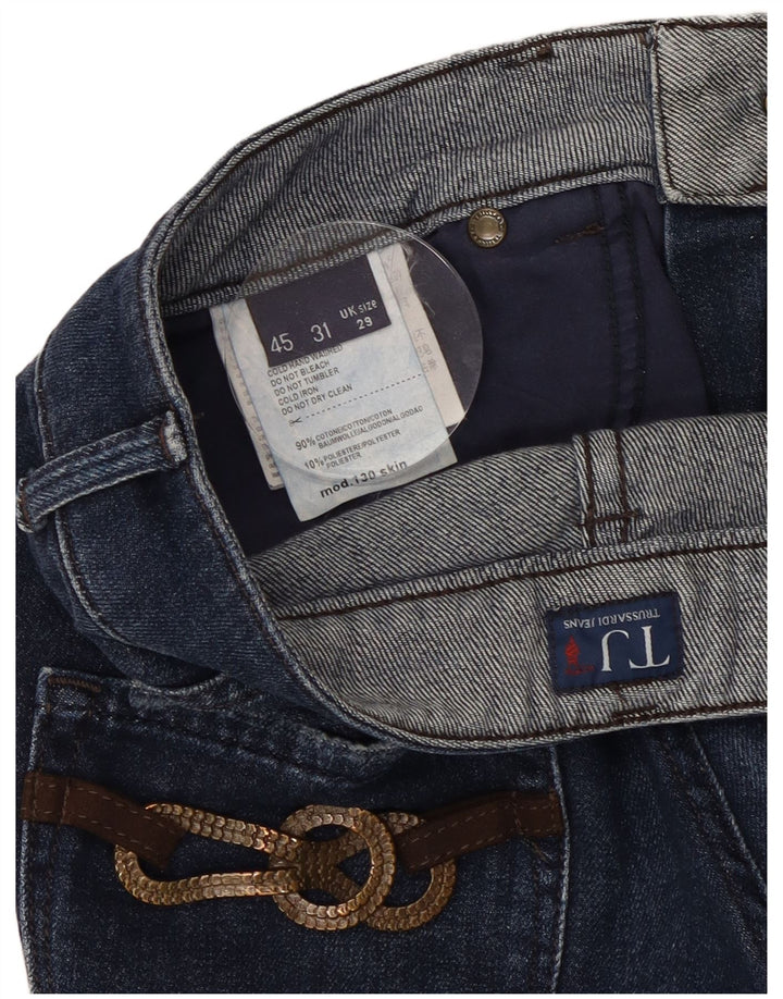 Dżinsy damskie TRUSSARDI W29 L30 Granatowe, bawełniane